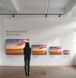 Abstraktes Wandbild Florianópolis: Brasilianische Strandlandschaft zum Sonnenuntergang - posterfolio.de