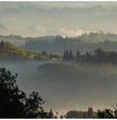 Toskana Wandbild: Sanfte Hügel und Nebelmorgen bei San Gimignano - posterfolio.de