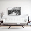 Bretagne Wandbild: Zeitlose Strandlandschaft in Schwarz-Weiß - posterfolio.de