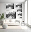 Bretagne Wandbild: Zeitlose Strandlandschaft in Schwarz-Weiß - posterfolio.de
