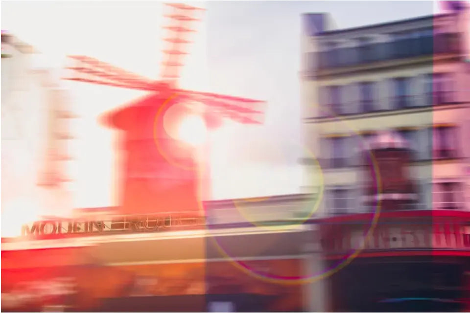 Moulin Rouge Paris Wandbild: Künstlerische Szene für dein Zuhause