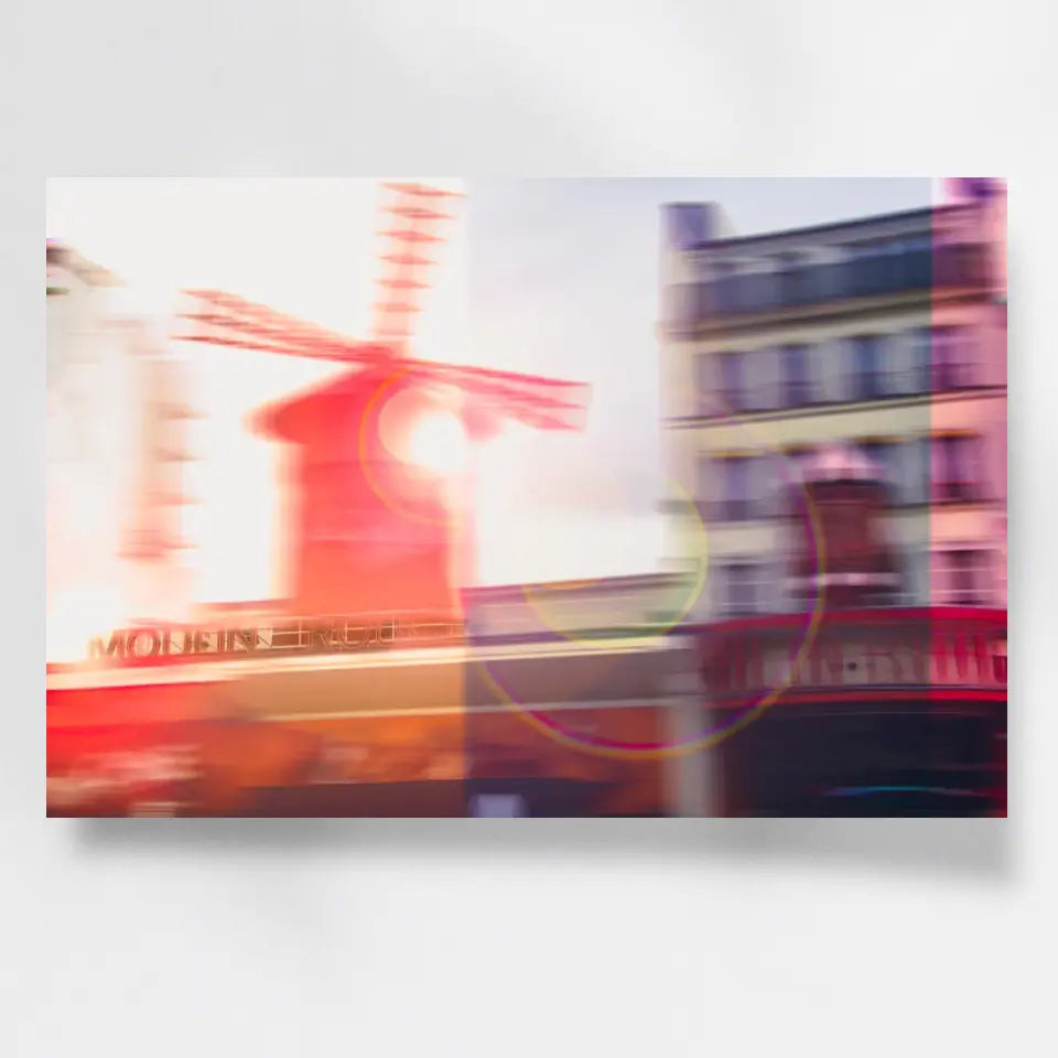 Moulin Rouge Paris Wandbild: Künstlerische Szene für dein Zuhause