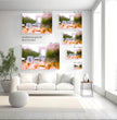 Arc de Triomphe Abstraktes Wandbild: Paris in Rosarotem Glanz - posterfolio.de