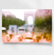 Arc de Triomphe Abstraktes Wandbild: Paris in Rosarotem Glanz - posterfolio.de
