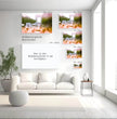 Arc de Triomphe Abstraktes Wandbild: Paris in Rosarotem Glanz - posterfolio.de