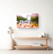 Arc de Triomphe Abstraktes Wandbild: Paris in Rosarotem Glanz - posterfolio.de