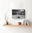 Zaun am Strand Wandbild: Stille der Bretagne in Schwarz-Weiß - posterfolio.de