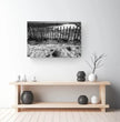 Zaun am Strand Wandbild: Stille der Bretagne in Schwarz-Weiß - posterfolio.de