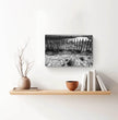 Zaun am Strand Wandbild: Stille der Bretagne in Schwarz-Weiß - posterfolio.de
