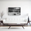 Zaun am Strand Wandbild: Stille der Bretagne in Schwarz-Weiß - posterfolio.de