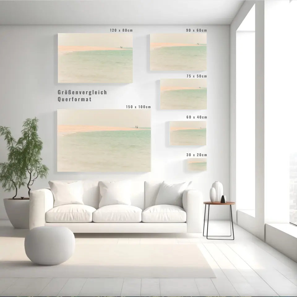 Strandspaziergang Wandbild: Idylle am Meer für dein Zuhause