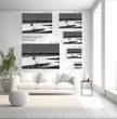 Trocken gefallenes Segelboot Wandbild: Bretagne in stimmungsvoller Stille - posterfolio.de