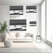 Trocken gefallenes Segelboot Wandbild: Bretagne in stimmungsvoller Stille - posterfolio.de