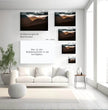 Highlands Schottland Wandbild: Dramatischer Sonnenuntergang über den Berggipfeln - posterfolio.de