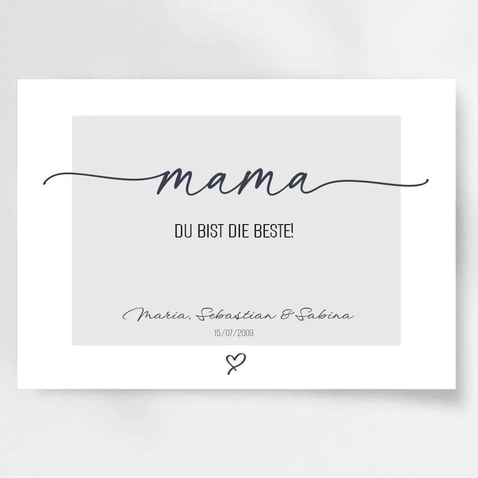 Zeig deiner Mama, wie besonders sie ist! Personalisiertes Poster zum Muttertag