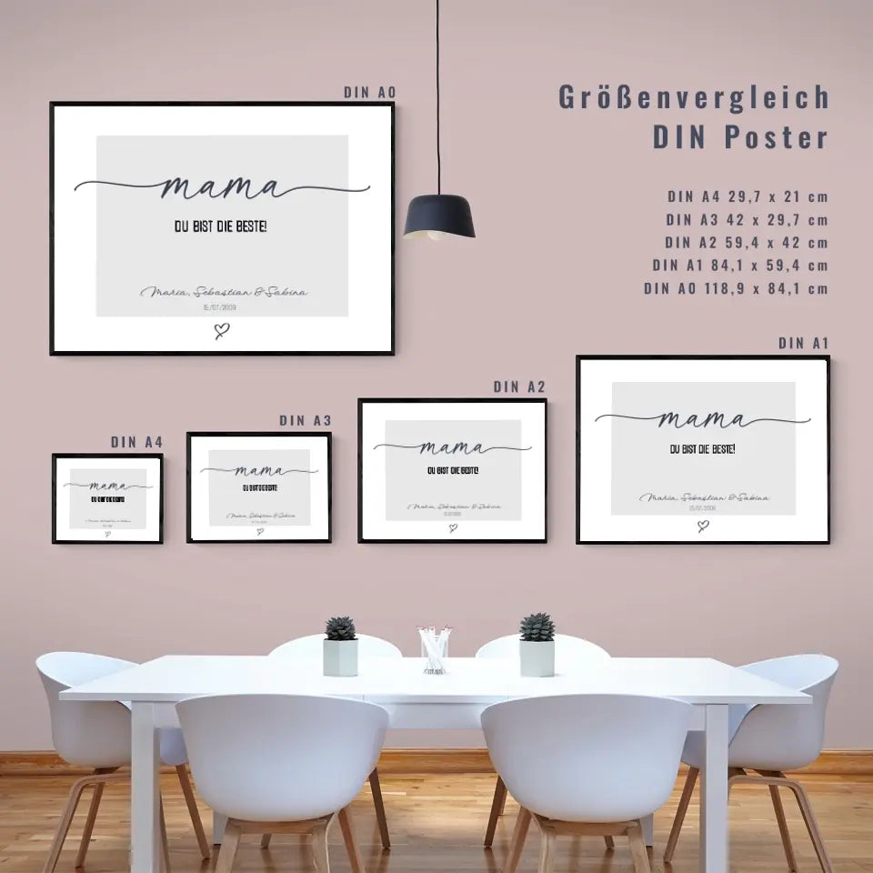 Zeig deiner Mama, wie besonders sie ist! Personalisiertes Poster zum Muttertag