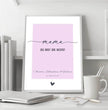 Mama, du bist die Beste! Personalisierbares Poster in Pastelltönen - Einzigartiges Geschenk für die beste Mama - posterfolio.de