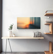 Traumhafter Sonnenuntergang: Panorama Wandbild mit Meereslandschaft - posterfolio.de