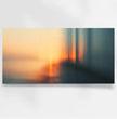 Traumhafter Sonnenuntergang: Panorama Wandbild mit Meereslandschaft - posterfolio.de