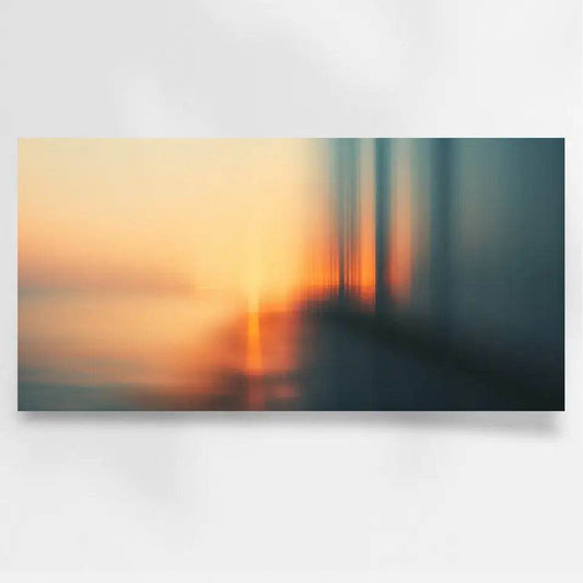 Traumhafter Sonnenuntergang: Panorama Wandbild mit Meereslandschaft - posterfolio.de