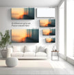 Traumhafter Sonnenuntergang: Panorama Wandbild mit Meereslandschaft - posterfolio.de