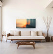 Traumhafter Sonnenuntergang: Panorama Wandbild mit Meereslandschaft - posterfolio.de