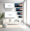 Panorama Wandbild: Einsames Boot im Sonnenuntergang - posterfolio.de