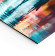 Dynamische Stadtlichter: Panorama Wandbild mit nächtlicher Straßenszene - posterfolio.de
