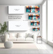 Dynamische Stadtlichter: Panorama Wandbild mit nächtlicher Straßenszene - posterfolio.de