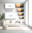 Traumhafter Sonnenuntergang: Panorama Wandbild mit Meereslandschaft - posterfolio.de