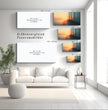 Traumhafter Sonnenuntergang: Panorama Wandbild mit Meereslandschaft