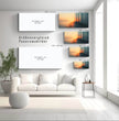 Traumhafter Sonnenuntergang: Panorama Wandbild mit Meereslandschaft - posterfolio.de