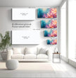 Panorama Wandbild: Abstrakte Lichter für ein elegantes Ambiente - posterfolio.de