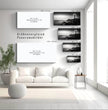 Panorama Wandbild: Zeitloser Leuchtturm an einem ruhigen Meer - posterfolio.de