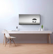 Panorama Wandbild: Einsame Strandszene in Stilvoller Schwarz-Weiß-Optik - posterfolio.de