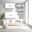 Panorama Wandbild: Einsame Strandszene in Stilvoller Schwarz-Weiß-Optik - posterfolio.de