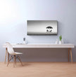 Panorama Wandbild: Einsame Strandszene in Stilvoller Schwarz-Weiß-Optik - posterfolio.de