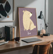 Niedlicher Bär: Dein personalisiertes Poster für leuchtende Kinderaugen! - posterfolio.de