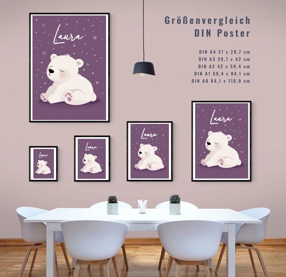 Zauberhaftes Kinderposter: Individuelles Geschenk fürs Kinderzimmer!