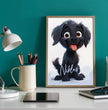 Fröhlicher Welpe: Dein personalisiertes Poster für pure Freude! - posterfolio.de