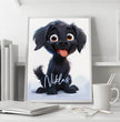 Fröhlicher Welpe: Dein personalisiertes Poster für pure Freude! - posterfolio.de