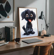 Fröhlicher Welpe: Dein personalisiertes Poster für pure Freude! - posterfolio.de