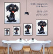 Fröhlicher Welpe: Dein personalisiertes Poster für pure Freude! - posterfolio.de