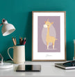 Zauberhaftes Giraffenposter: Dein personalisiertes Kinderzimmer-Highlight! - posterfolio.de