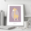 Zauberhaftes Giraffenposter: Dein personalisiertes Kinderzimmer-Highlight! - posterfolio.de