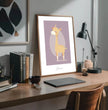 Zauberhaftes Giraffenposter: Dein personalisiertes Kinderzimmer-Highlight! - posterfolio.de