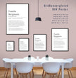 Familienname Definition Poster: Personalisiertes Geschenk für deine Familie