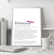 Definition Poster Patentante: Ein liebevolles personalisiertes Geschenk