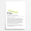 Definition Poster Papa: Dein personalisiertes Geschenk voller Liebe