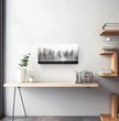 Dein ruhiger Wald im Nebel: Personalisiertes Panoramabild! - posterfolio.de